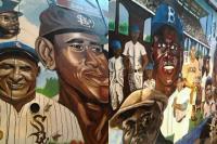 Mural - White Sox Negro League Metra Mural Project - Acrylic